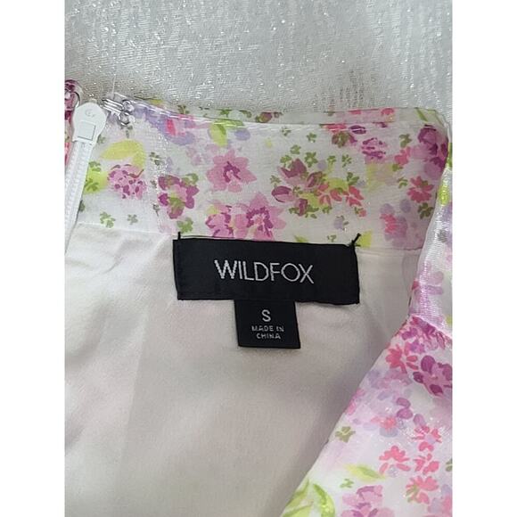 Wildfox floral ruffle bottom skirt Sm fairy feminine sorority dainty feminine - Picture 5 of 12